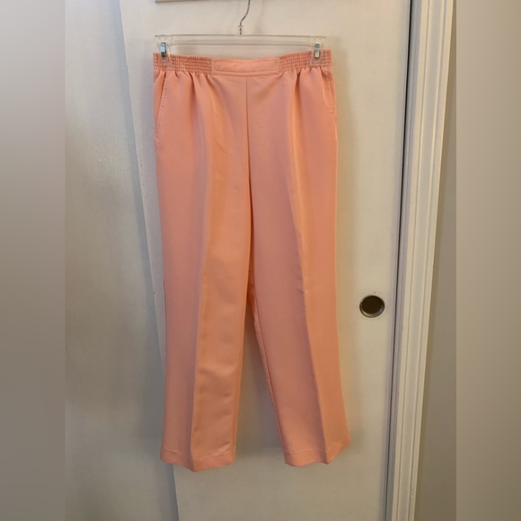 Alfred Dunner peach pants 10P EUC - Picture 1 of 4